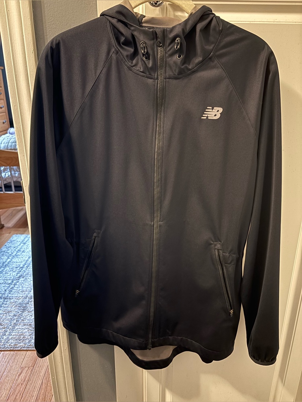 New Balance Black Hooded Lightweight Women's Jacket